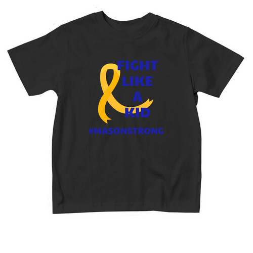 Fight like a kid, a Black Toddler Tee