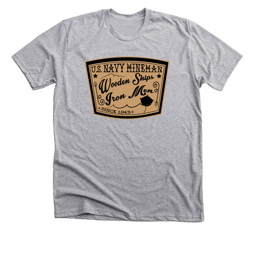 Wooden Ships Iron Men, a Athletic Heather Premium Unisex Tee