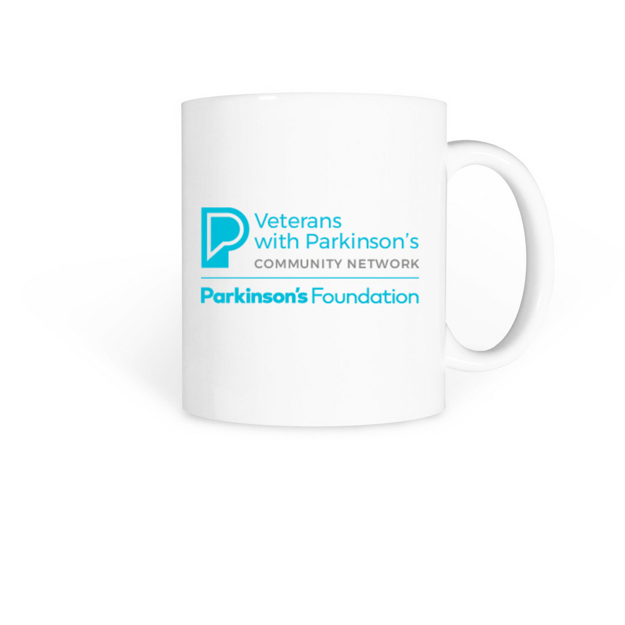 Veterans With Parkinson's Mug, a White Coffee Mug