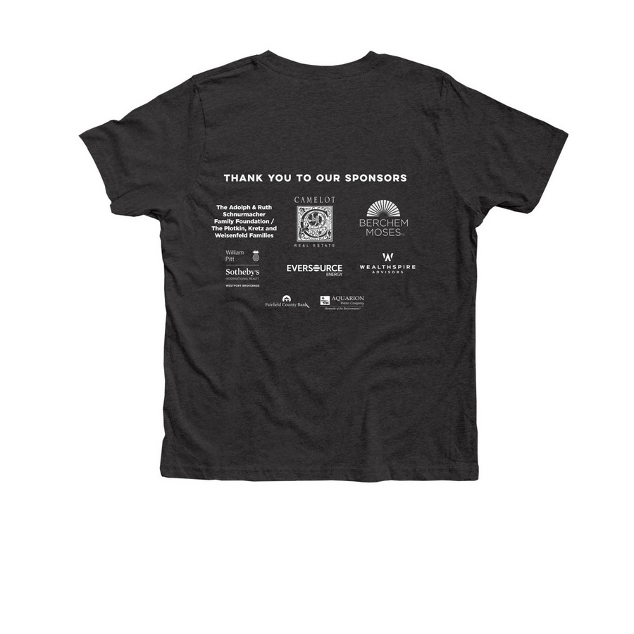 Youth T-Shirt, a Dark Grey Heather Premium Youth Tee (back-view)