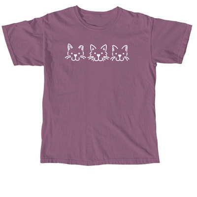 Lil' Buddies Cat T-Shirt, a Berry Comfort Colors Unisex Tee