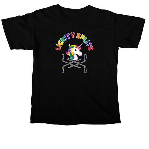 Lickity Splits&nbsp;, a Black Comfort Colors Unisex Tee