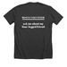 this dog is adoptable, a Dark Grey Heather Premium Unisex Tee (back-view)