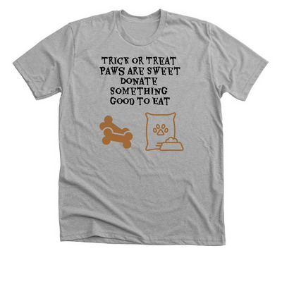 Trick or Treat, a Athletic Heather Premium Unisex Tee