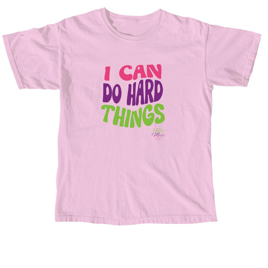 I Can Do Hard Things, a Blossom Comfort Colors Unisex Tee