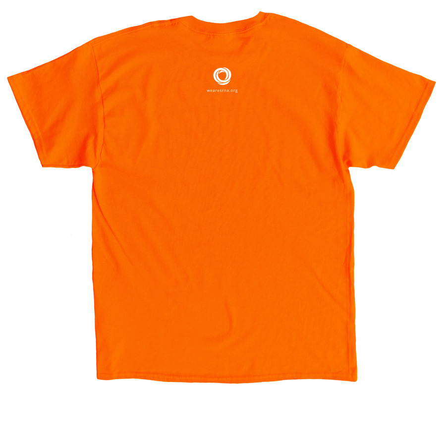 This is Me | Transverse Myelitis, a Orange Classic Unisex Tee (back-view)