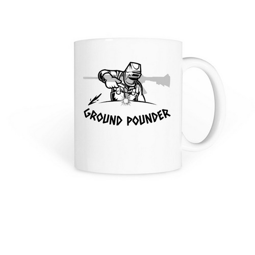 Ground Pounder YT Mug, a White Coffee Mug