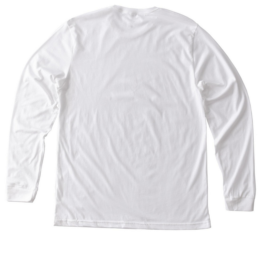 Kecoughtan '84 Alumni, a Solid White Blend Premium Long Sleeve Tee (back-view)