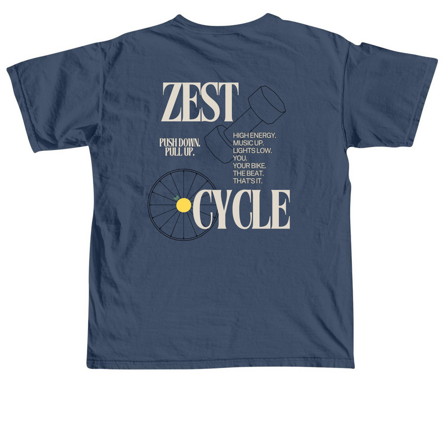 Besties to Zesties, a Midnight Comfort Colors Unisex Tee (back-view)