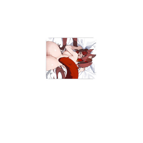 Lewd Coffee Mouse Pad, a White Full Color Mouse Pad
