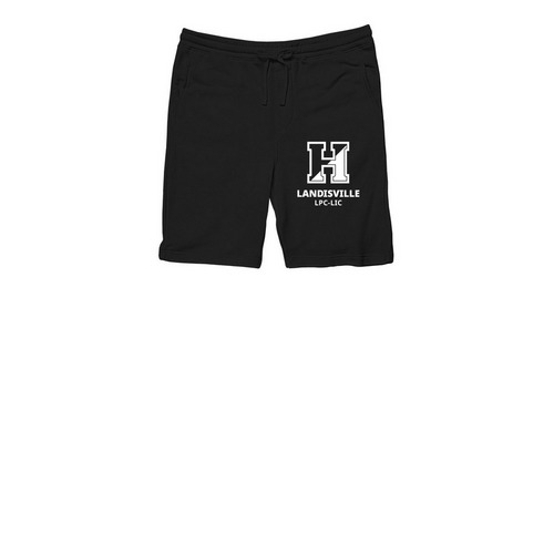 Landisville Comfort Fleece Shorts, a Black Midweight Fleece Shorts