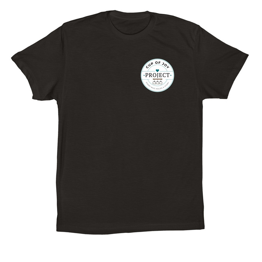 Cup of Joy Project, a Black Premium Cotton Tee