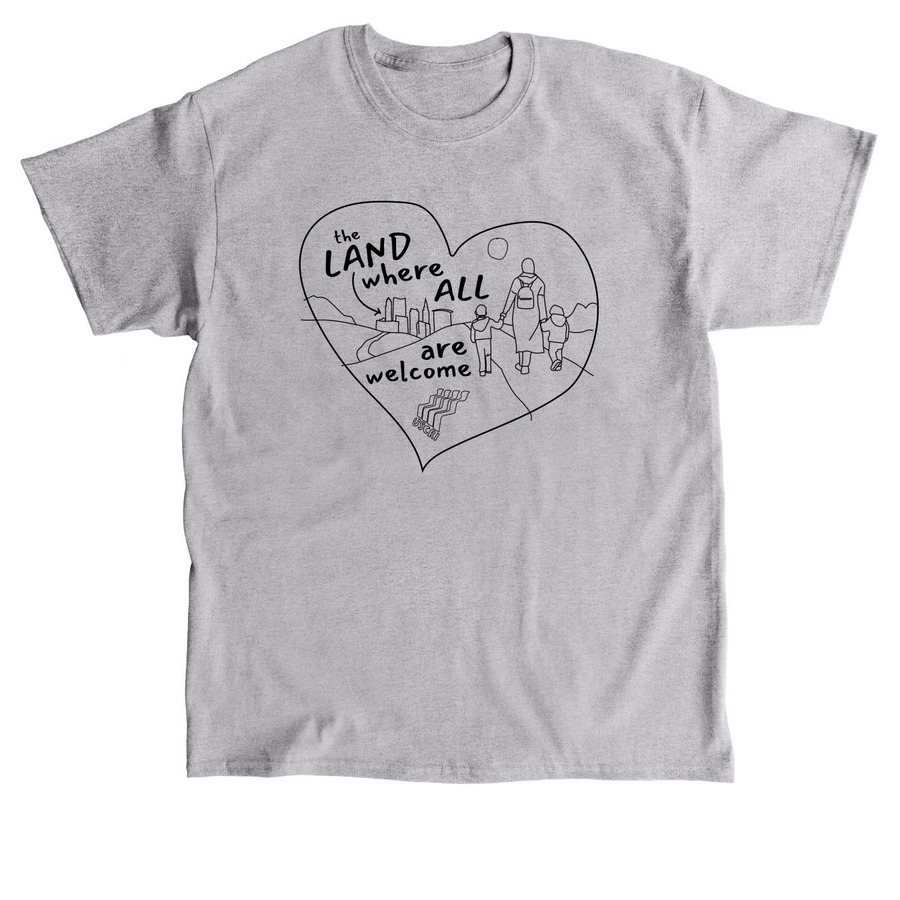 ALL are Welcome: Black, a Sport Grey Classic Unisex Tee