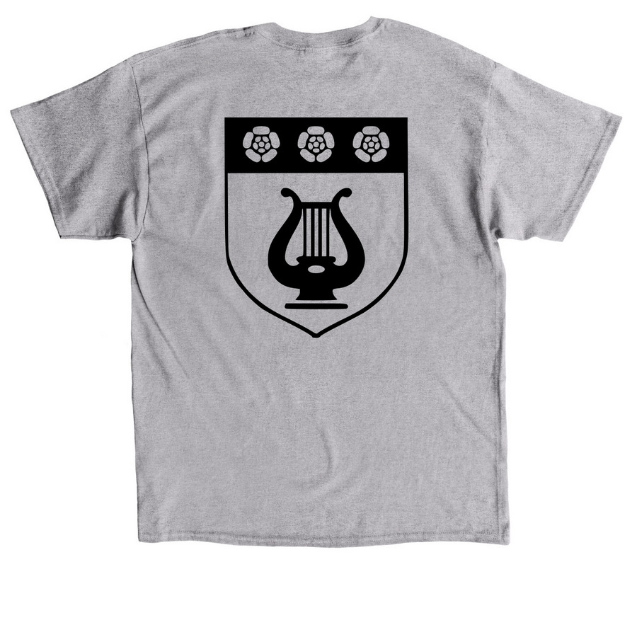 Spectemur agendo, a Sport Grey Classic Unisex Tee (back-view)