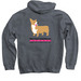 ECCR Logo Sweaters and Hoodies, a Dark Heather Pullover Hoodie (back-view)