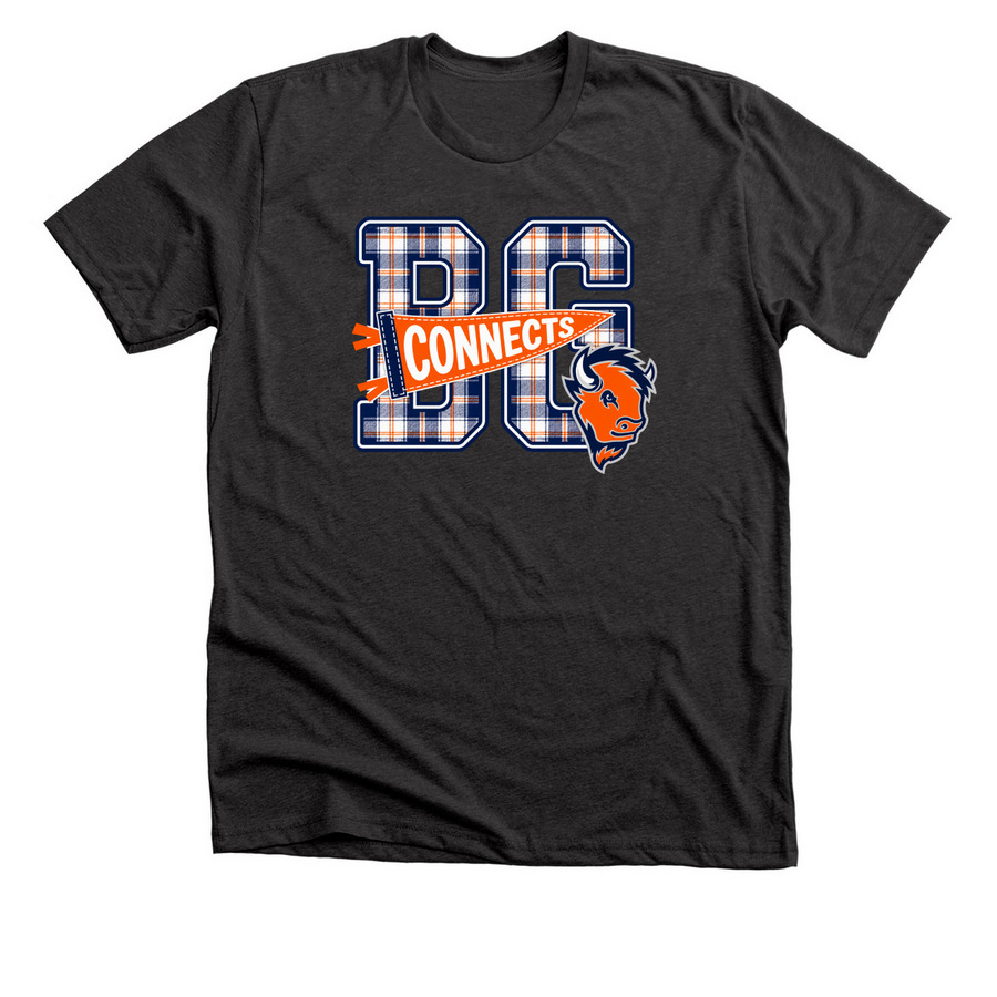 BG Connects&nbsp;, a Dark Grey Heather Premium Unisex Tee