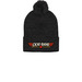Wear this Stylish Beanie, a Heather Charcoal Printed Pom-Pom Beanie