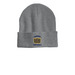 WA Football Beannie, a Dark Heather Grey Printed Cuffed Beanie