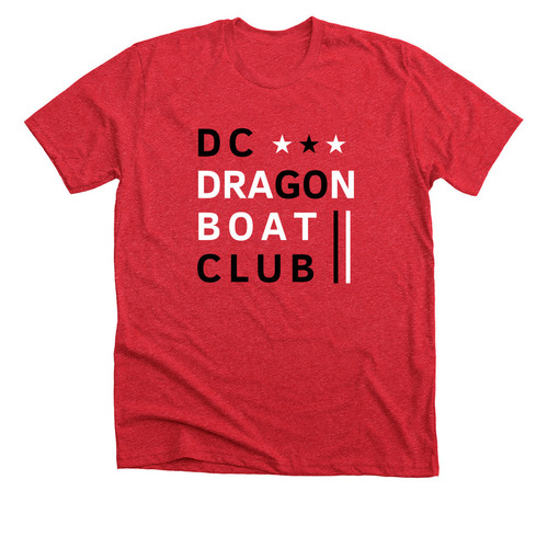 The Classic DC Dragon Boat Club, a Heather Red Premium Unisex Tee