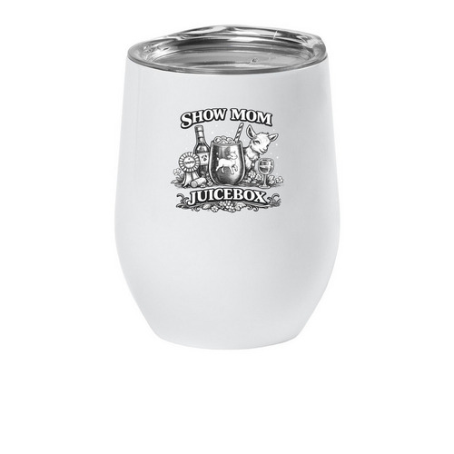 Show Mom Juicebox, a White Insulated Wine Cup