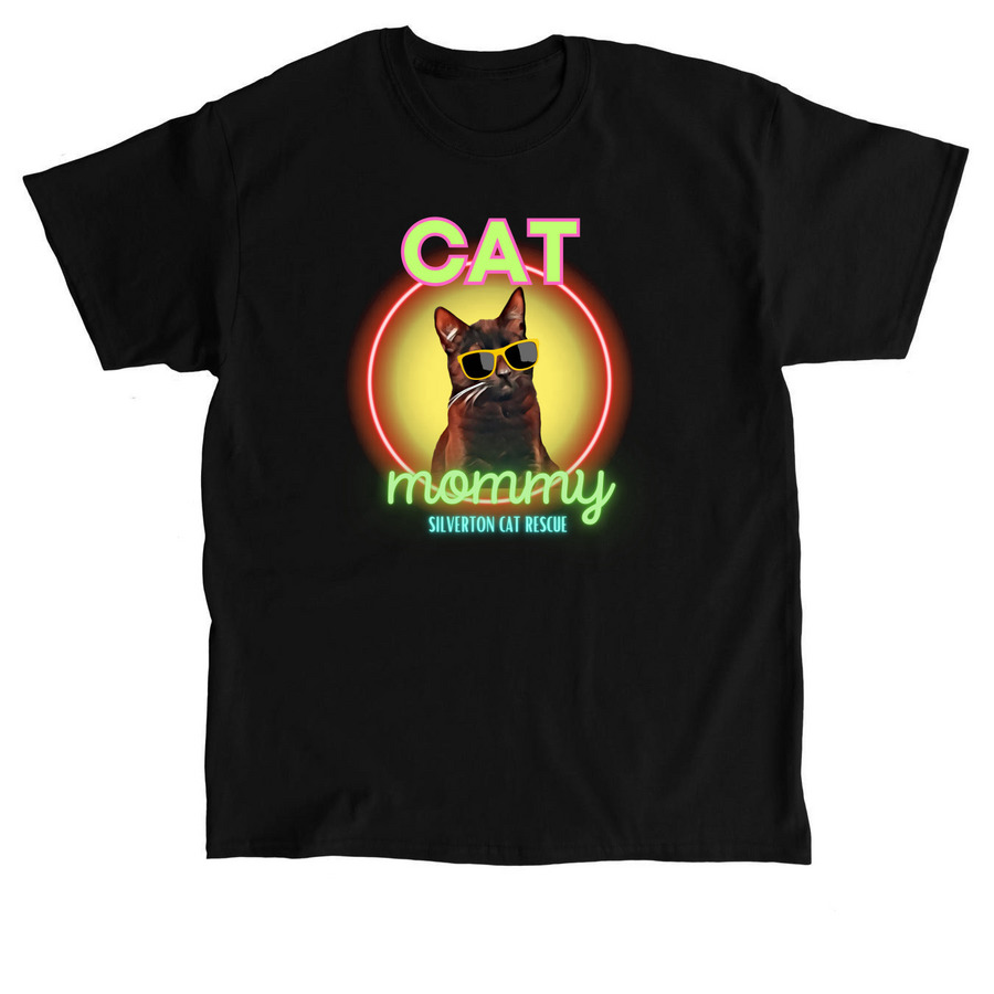 Cool Cat Mommy, a Black Classic Unisex Tee