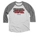 Health for All, a Premium Heather and Heather White 3/4 Sleeve Baseball Tee