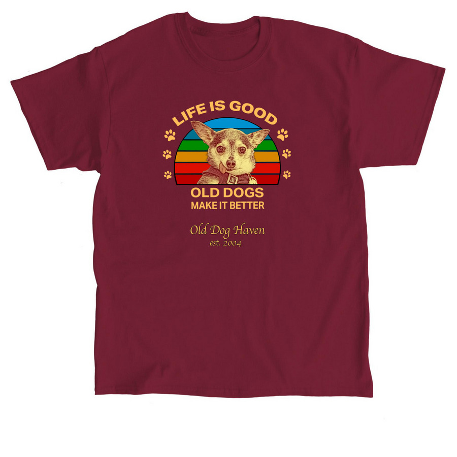 Life is Rainbow, a Cardinal Red Classic Unisex Tee