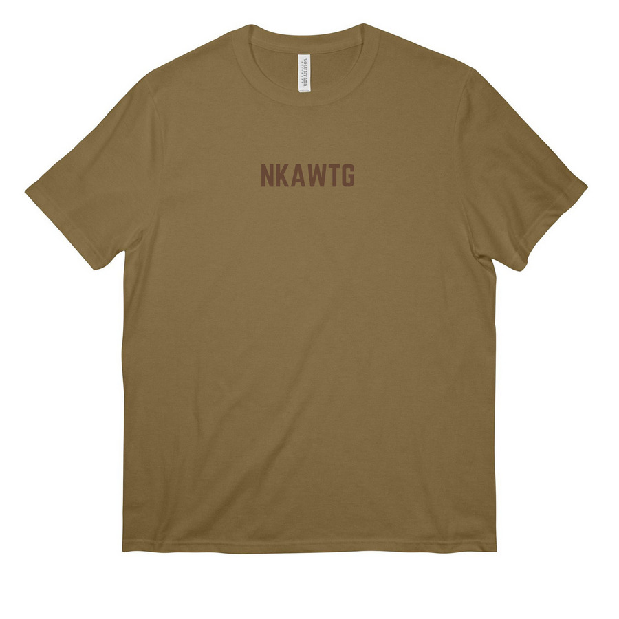 NKAWTG, a Coyote Brown All-American Unisex Tee