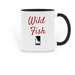 Wild Fish / Wild Sex Mugs, a Black Two-Tone Ceramic Mug