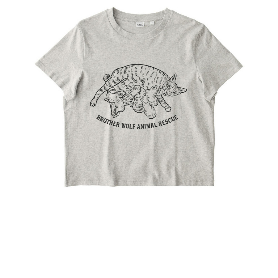Brother Wolf Kitten Season is here!&nbsp;, a Eco Heather Stanley/Stella Women?s Stella Muser Tee