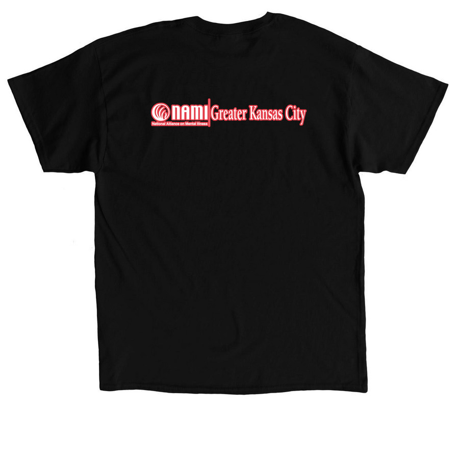 NAMI KC Auto Western Sign, a Black Classic Unisex Tee (back-view)