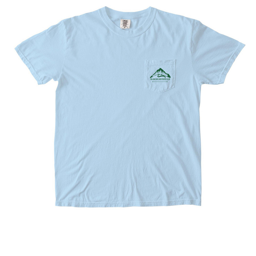 Classic T for caravans, rally's and more&nbsp;, a Chambray Comfort Colors Pocket Tee