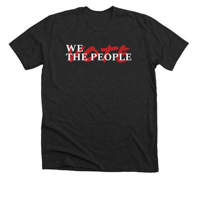 "We the People" VOTE, a Dark Grey Heather Premium Unisex Tee