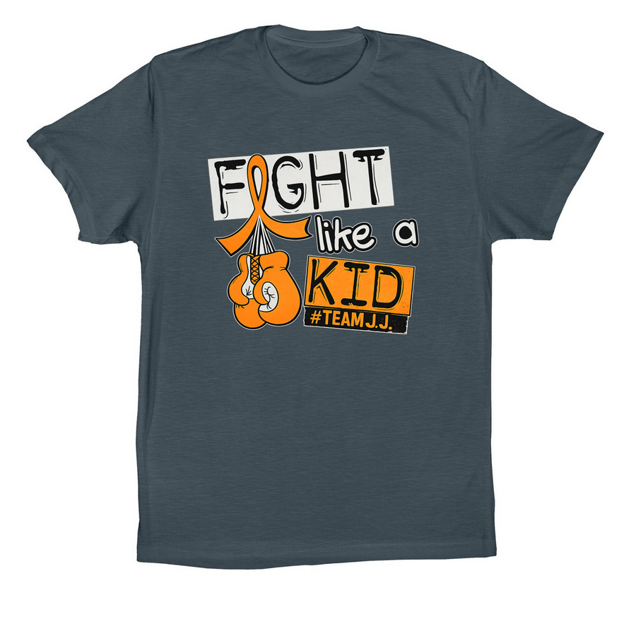 Fight Like A Kid - Team J.J., a Vintage Navy Premium Cotton Tee
