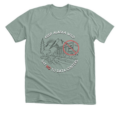 Simple Keep Alaska Wild T-Shirts 1, a Heather Sage Premium Unisex Tee