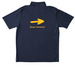 Performance Tops, a True Navy Unisex Performance Polo (back-view)