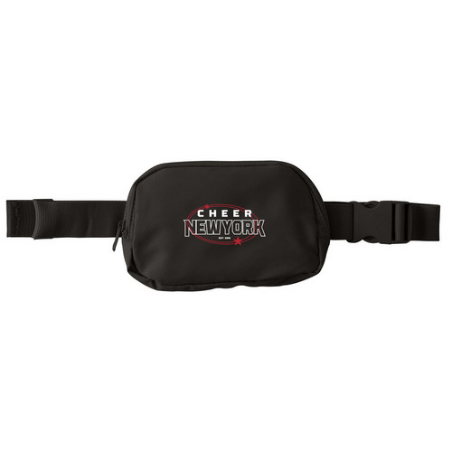 Cheer New York Fanny Pack, a Deep Black Matte Hip Pack