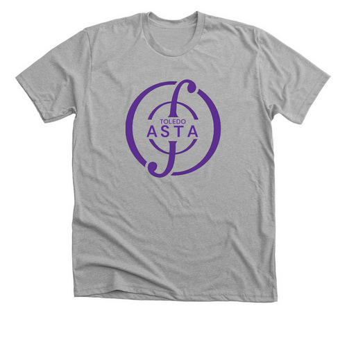 ASTA Logo, a Athletic Heather Premium Unisex Tee