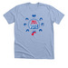Girls Just Want To Vote T-Shirt, a Heather Baby Blue Premium Unisex Tee