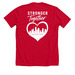 Texas Children's Hospital Heart Center, a Solid Red Blend Premium Unisex Tee (back-view)