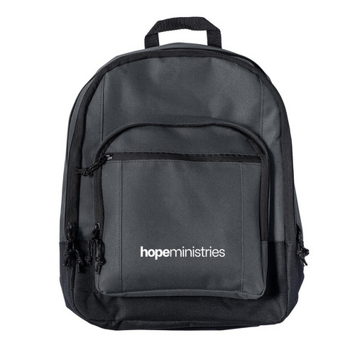 Hope Ministries Backpack, a Dark Charcoal Everyday Backpack