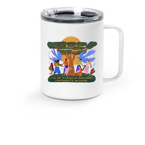 Travel mug, a White Stainless Steel Travel Mug