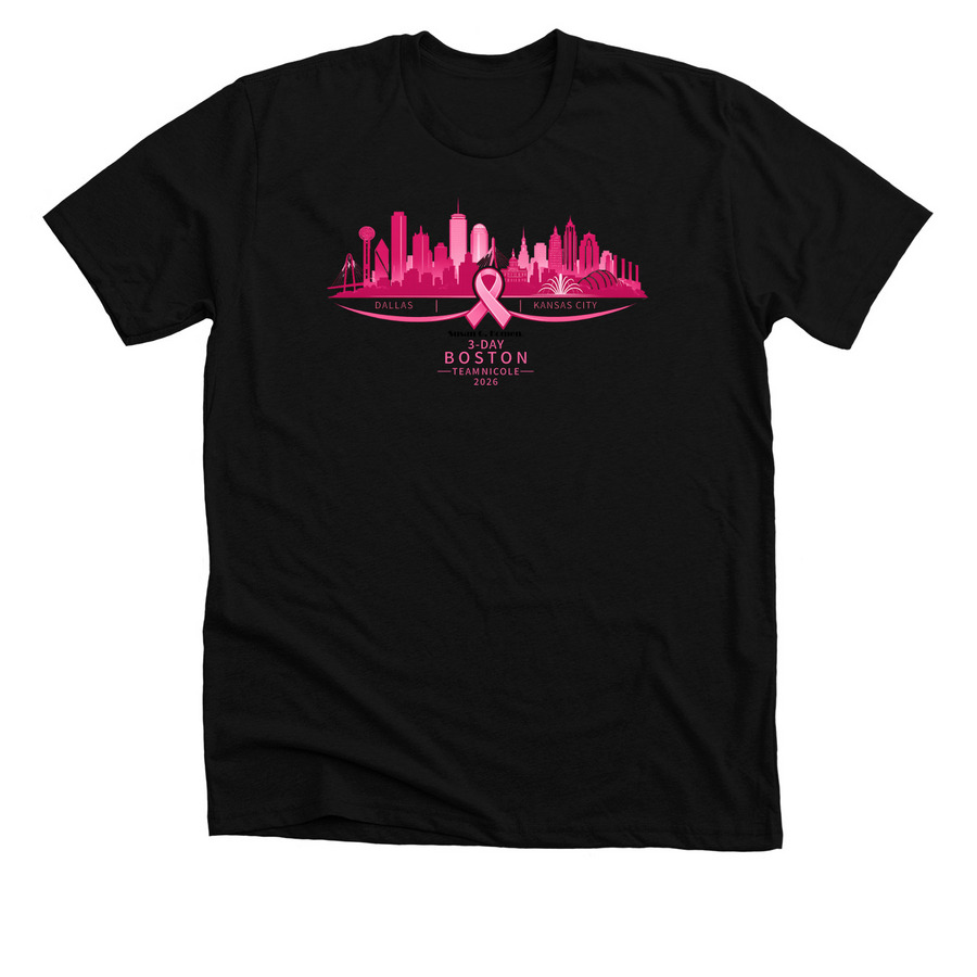 SGK 3-day Boston TeamNicole Shirt, a Solid Black Blend Premium Unisex Tee