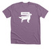 Chicago Hawk Dog, purples, a Heather Purple Premium Unisex Tee