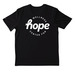 Wellness Center For Hope, a Black Nike Dri-FIT Jersey Blend Performance Tee (back-view)