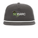 SCPARC Hat, a Charcoal/ White Printed Umpqua Snapback Cap