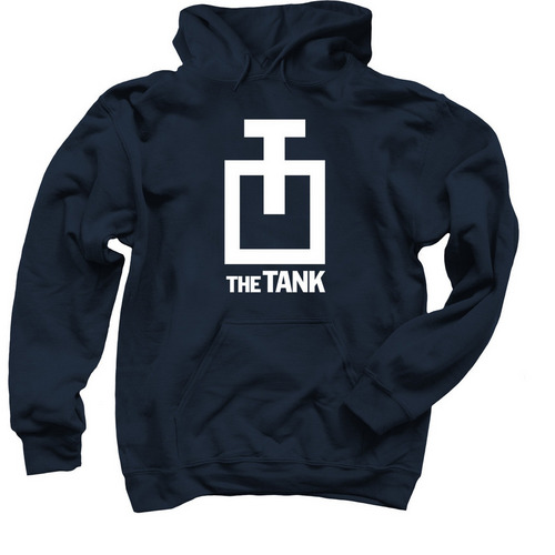 The Tank Hoodie, a Navy Pullover Hoodie