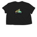 CLASSIC CROP, a Black Women?s Flowy Cropped Tee