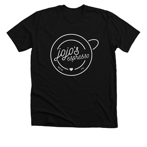 JoJo's Espresso, a Solid Black Blend Premium Unisex Tee
