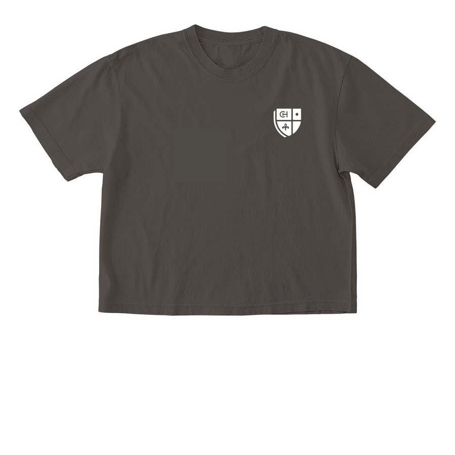 Simple Chatham Logo, a Pepper Comfort Colors Boxy Tee